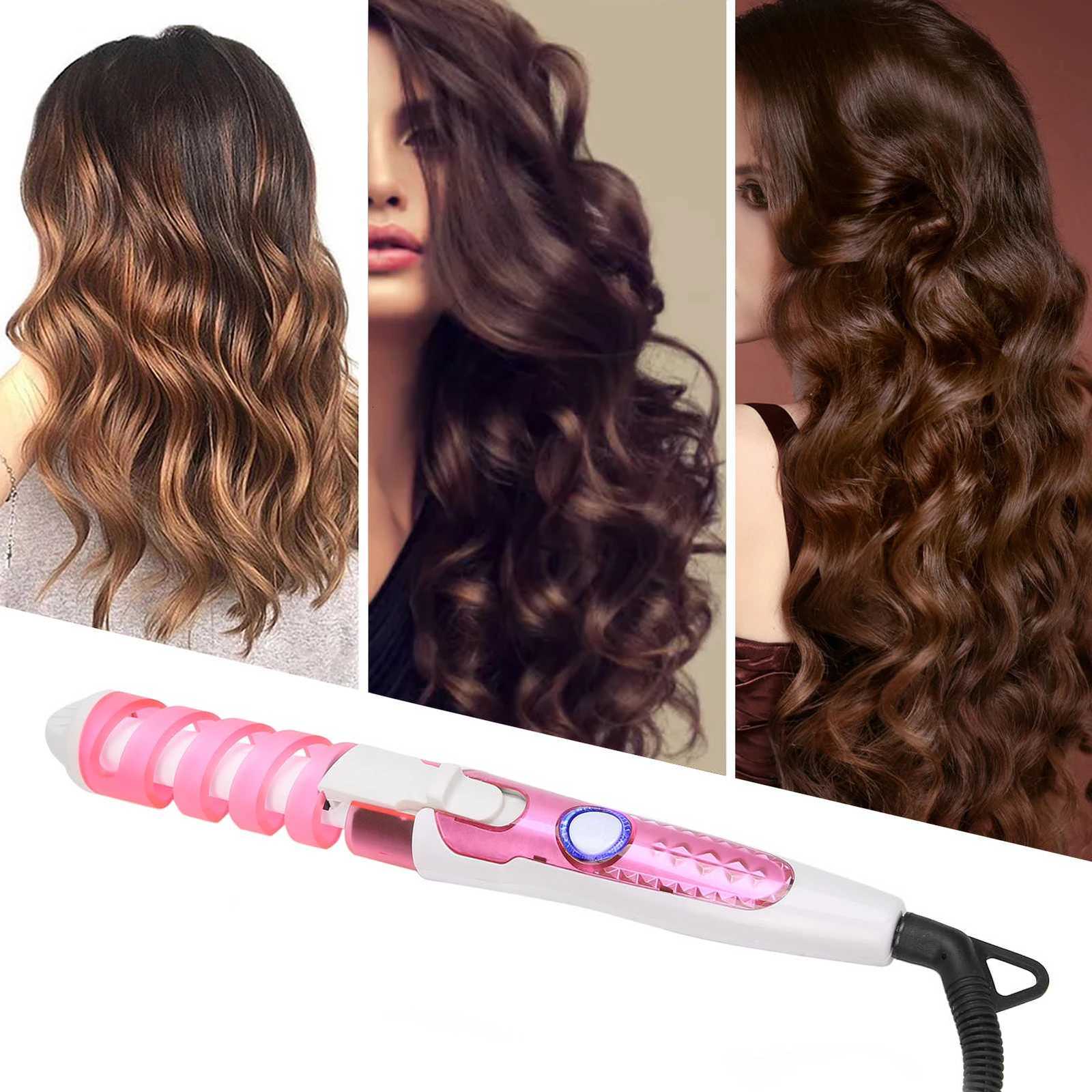 110240V Electric Hair Curler Electric Hair Curling Wand Spiral Hair Curler Curling Iron Hairstyling Tools Spiral Curling WandT251114-image-1084582343
