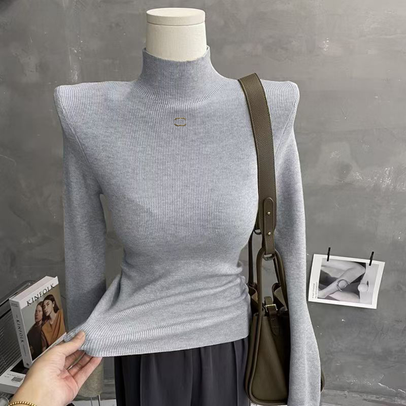 Women's Sweaters Designer Spring and Autumn new Ch temperament gentle and elegant socialite sweet girl lace up short knitted cardigan tops