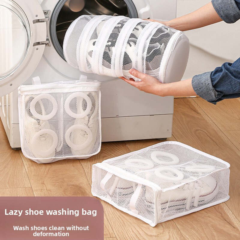 Couvre-chaussures épais Anti-déformation pour chaussures, Machine spéciale suspendue, séchage en maille, sac de soins de lavage