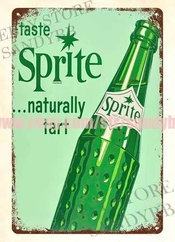 1rSprite Bottle soda metal tin sign hanging inspirational wall art-metal signM251114-image-1084653654
