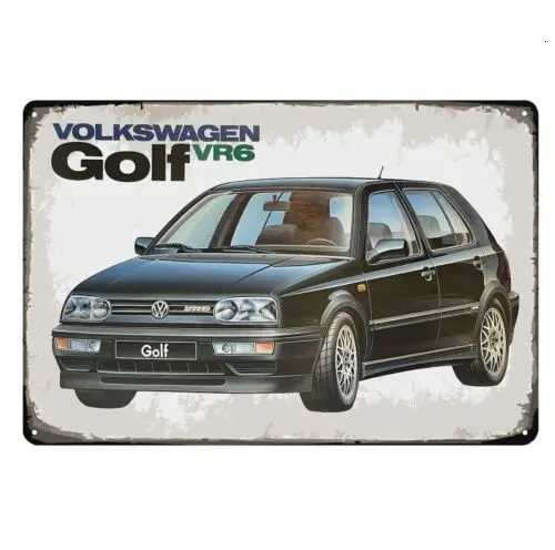 Vr6 Car Metal Poster Tin Sign 20x30cm-aluminumM251114-image-1084651037