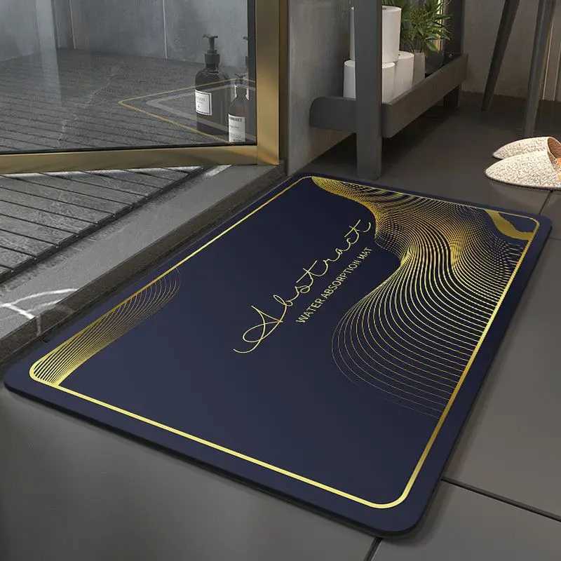 Thickened diatom mud floor mat bath bathroom non-slip foot mat bedroom door mat home light luxury home carpet C251114-image-1084690680