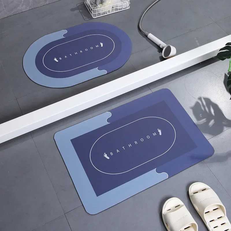 Bathroom Absorbent Foot Pad Modern Style Diatom Mud Cushion Toilet Mouth Diatomaceous Earth Anti Slip Quick Drying Floor Mat C251114-image-1084690980