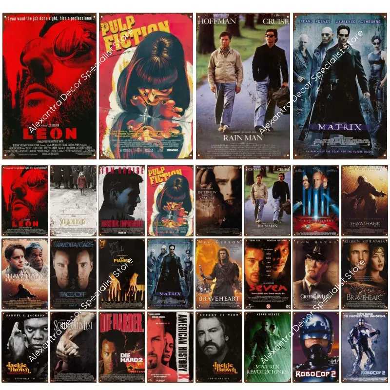 Vintage Classic Movie Metal Tin Sign Retro Wall Decor Poster Plaque for Bar Pub Club Man Cave Perfect Home Decoration PlateM251114-image-1084653745