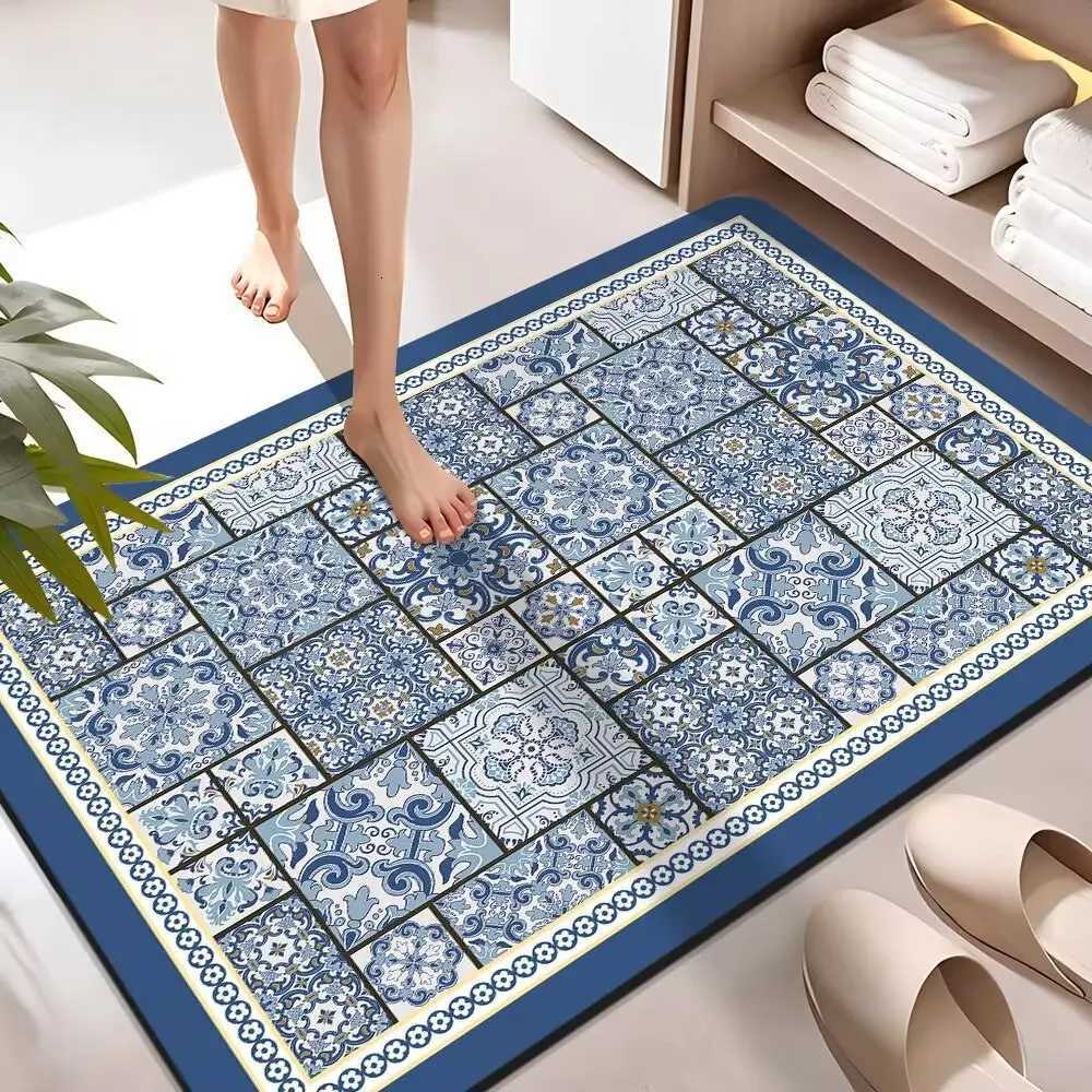 VIKAMA American-Style Bathroom Diatomaceous Earth Soft Mat Entrance Doormat for Bathroom Entrance Washbasin Anti-Slip Door Mat C251114-image-1084691098
