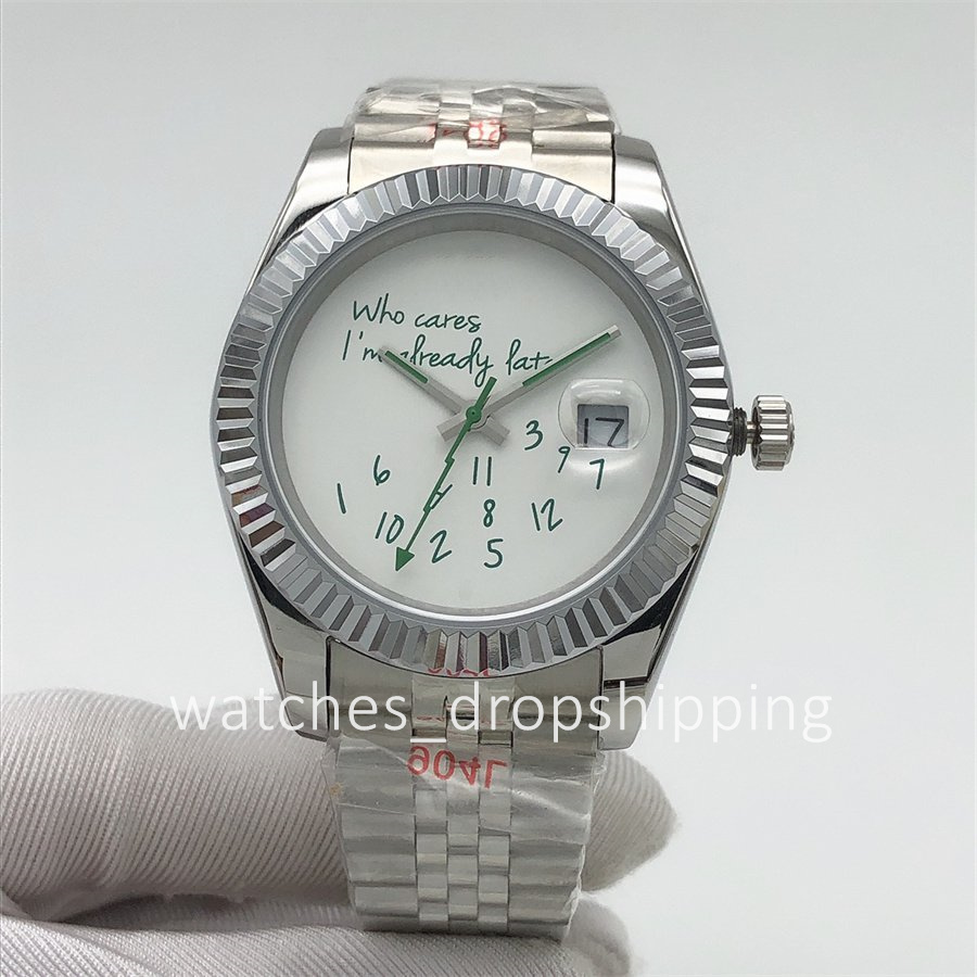 40mm Designer From U1 Factory Men's Watch Latest Styles Handwriting Personalised Face Sapphire Glass Automatic Mechanical Movement Mans Watches