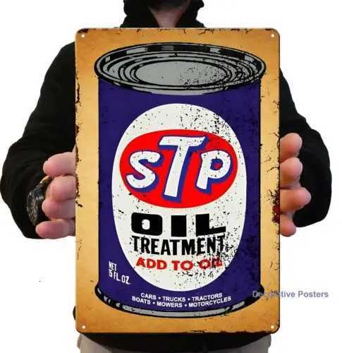 Stp Oil Vintage Garage Wall Metal Poster/Tin Plate Sign size20x30cm -aluminumM251114-image-1084652159