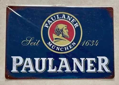 PAULANER MUNCHEN BEER METAL SIGN BAR MAN CAVE PUB CAFE 20x30cmM251114-image-1084654777