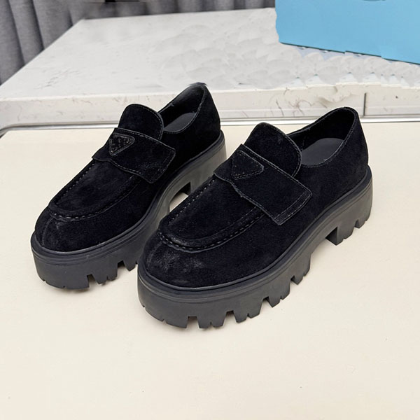 Mocassins en daim pour femmes, chaussures habillées à enfiler, simples, à la mode et élégantes, chaussures décontractées pour femmes, taille 35-4