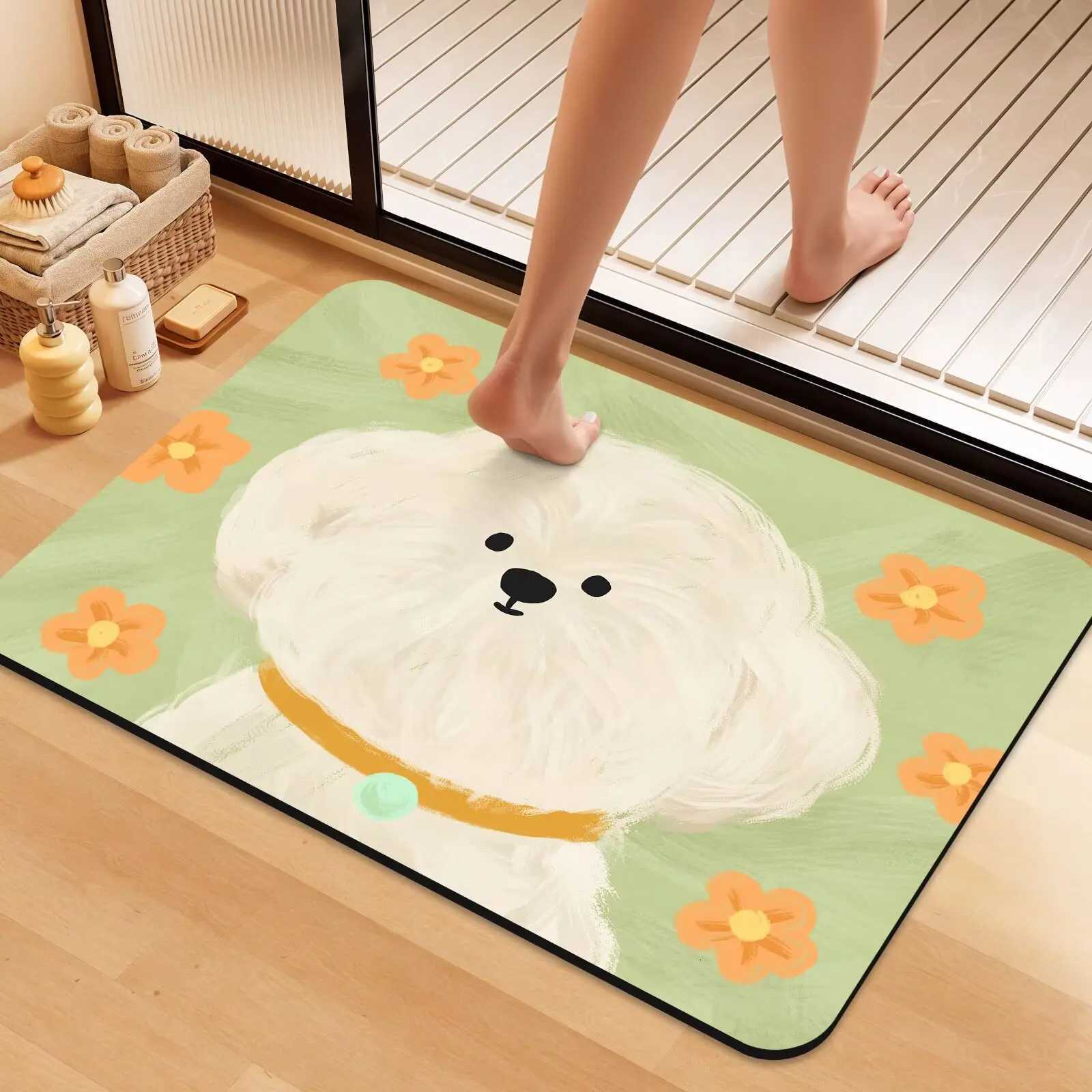 Toilet door absorbent floor mat New bathroom special floor mat Toilet non-slip door mat Dajiang carpet C251114-image-1084691056