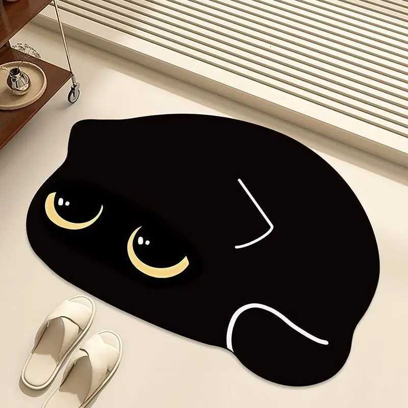 Kitten bathroom absorbent floor mat diatom mud non-slip foot pad kitchen toilet bathroom door quick drying C251114-image-1084691013
