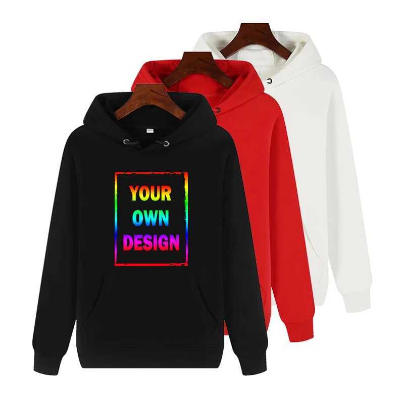 Customize/Design Hoodies DIY Mens and Womens Classic Long Sleeve Hoodies Advertising Casual Work TopT251114
