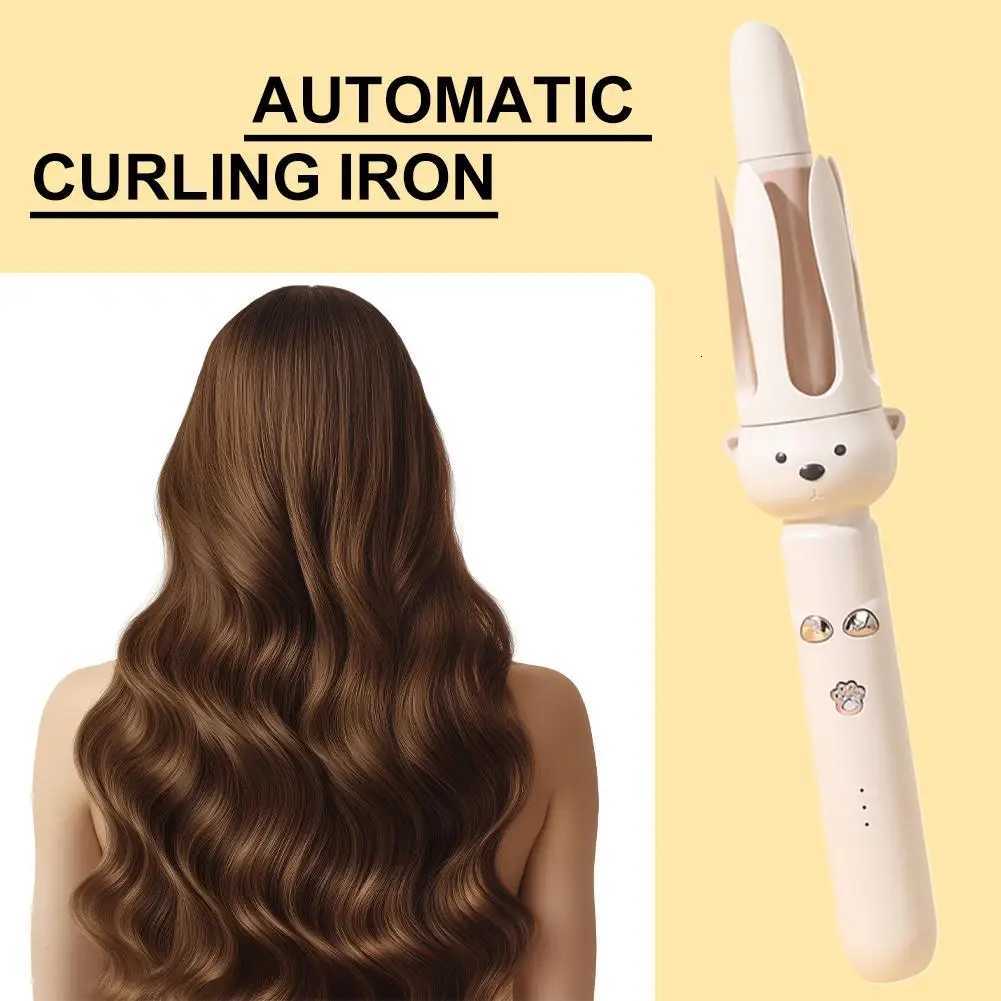 Automatic Hair Curler 28mm Negative Ions Electric Ceramic Rotating Stick Hair Styler Anti-Tangle Waves Curl Curling Iron Cu C0Y2T251114-image-1084586436
