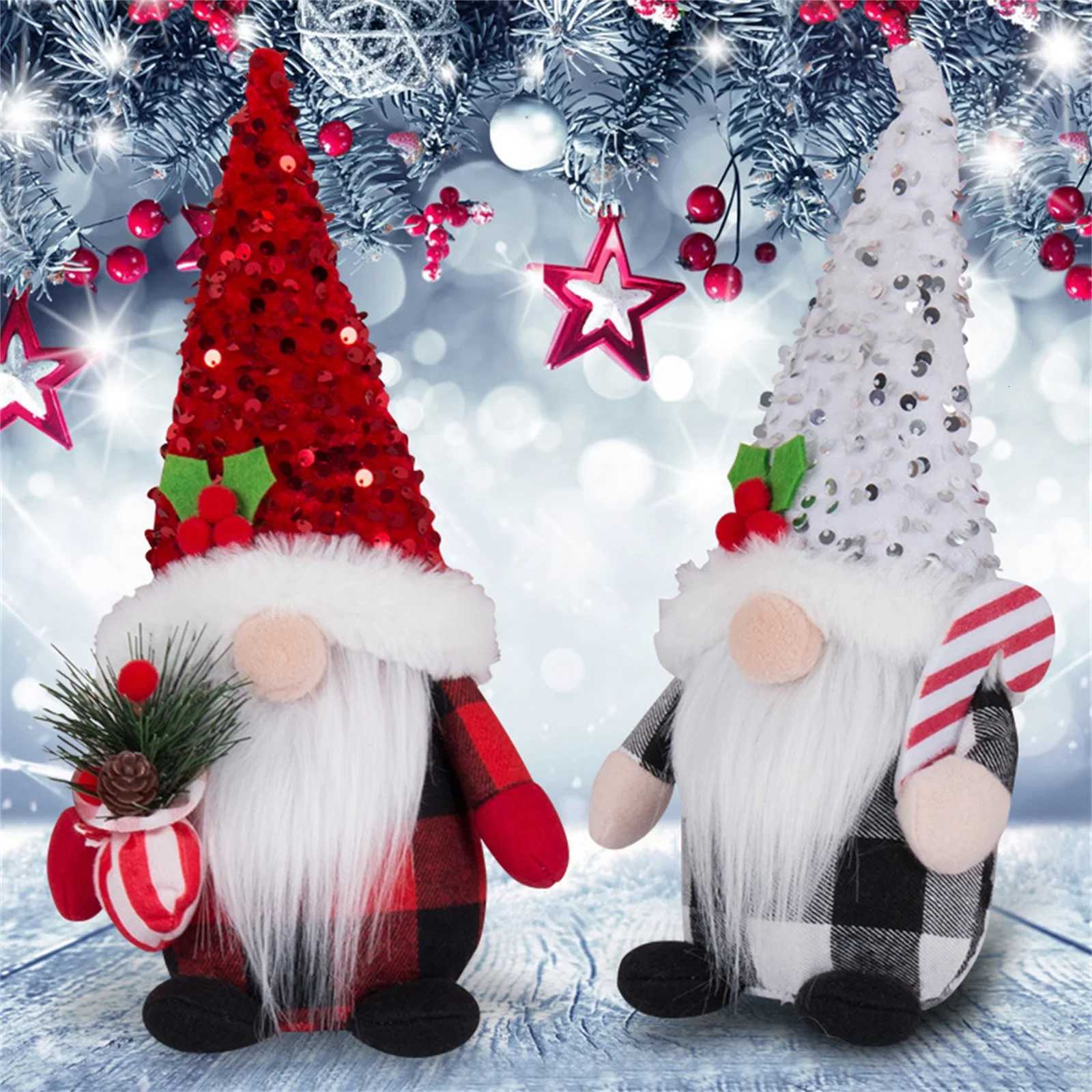 Christmas Plush Toys Faceless Dwarf Doll Handmade Ornament Christmas New Year Gifts Festival Decoration Supplies H251115-image-1084810930