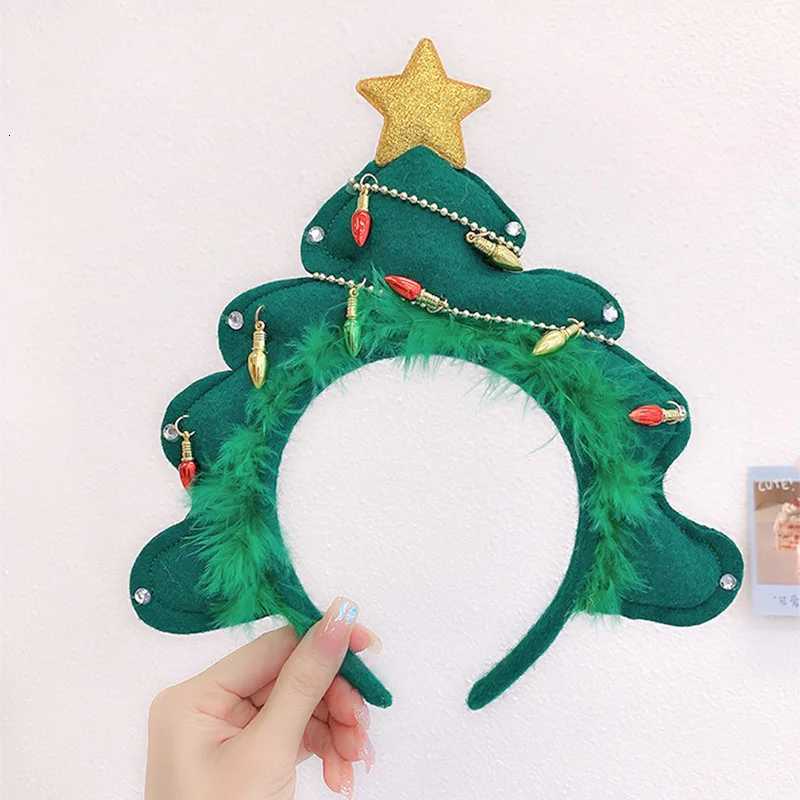 Christmas Tree Hats Unisex Santa Hat with Tinsel Xmas Navidad New Year Gifts Festive Party Photo Props Christmas Decoration 2026 H251115-image-1084812039