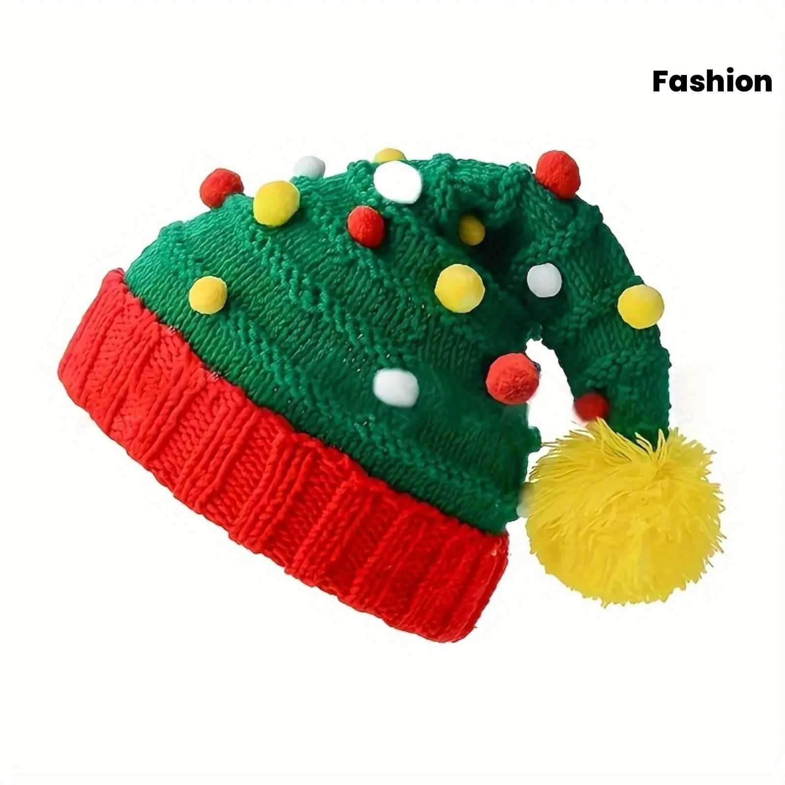 New Mens Outdoor Fashion Christmas Tree Pattern Hat H251115-image-1084811932