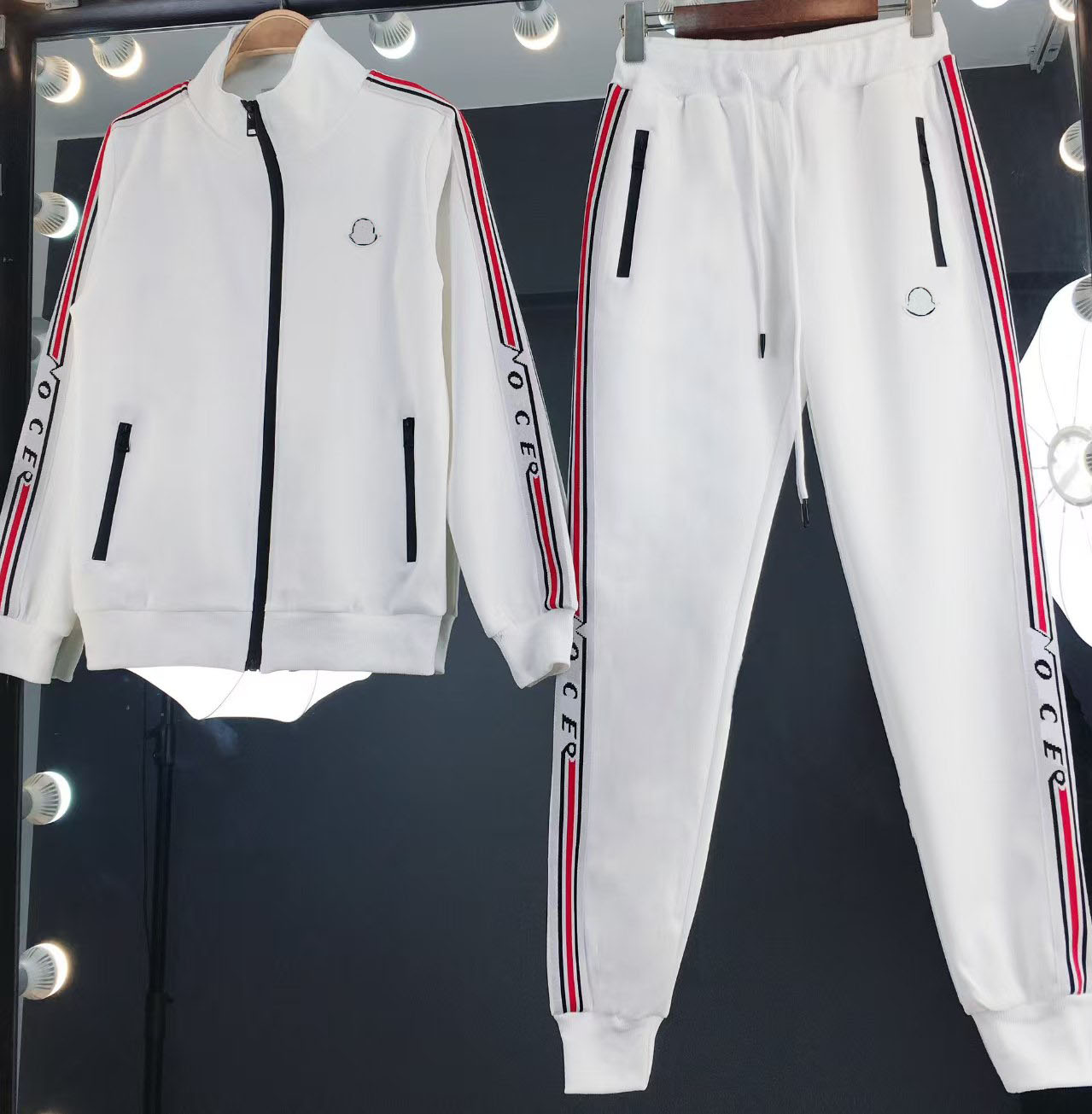 Women's Tracksuits womens 2-piece print sports suit sportswear jogging suit womens hooded sportswear suit clothes 288