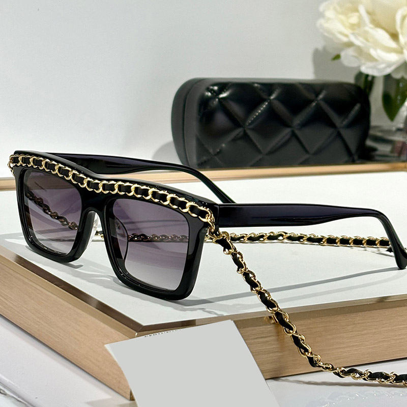 Ladies luxury color changing lenses sunglasses fashionable polarized light glasses high quality UV400 glasses with chain 9143 9144-image-951585077