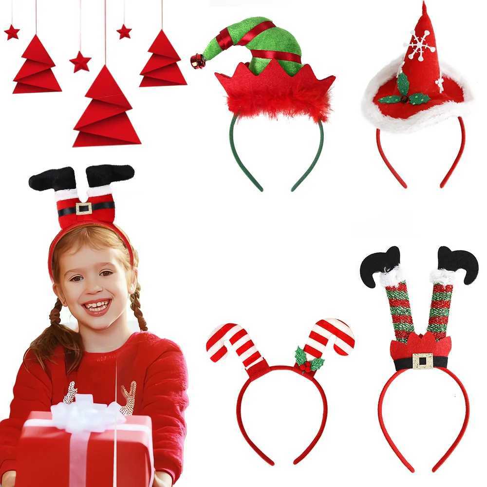 New Christmas Headwear Funny Deer Antlers Headpiece Santa Claus Hair Headband Happy New Year Merry Christmas Hair Accessories H251115-image-1084811816