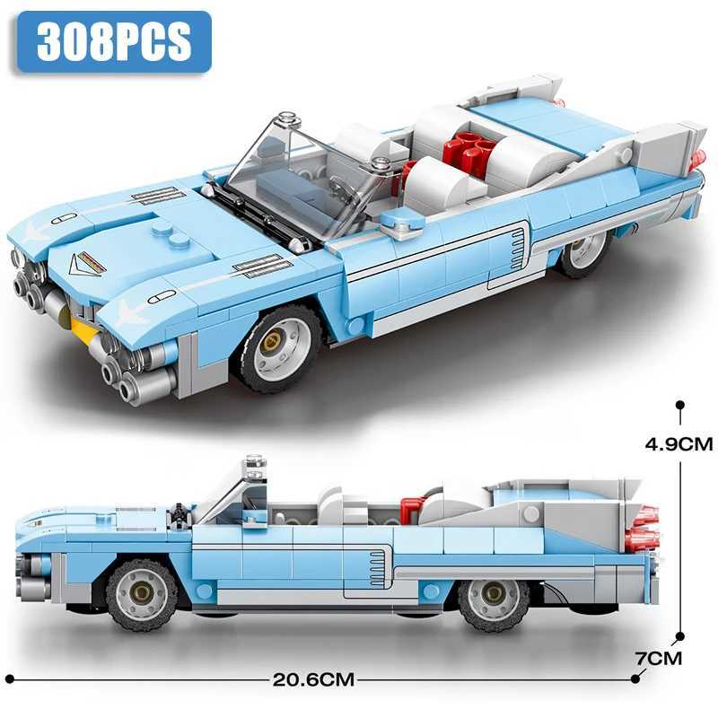 308PCS MOC Roadster Car Building Block Creative City Vehicle Diy Car Model Bricks Desktop Display Toys For Kids Holiday Gifts C251118-image-1085146027