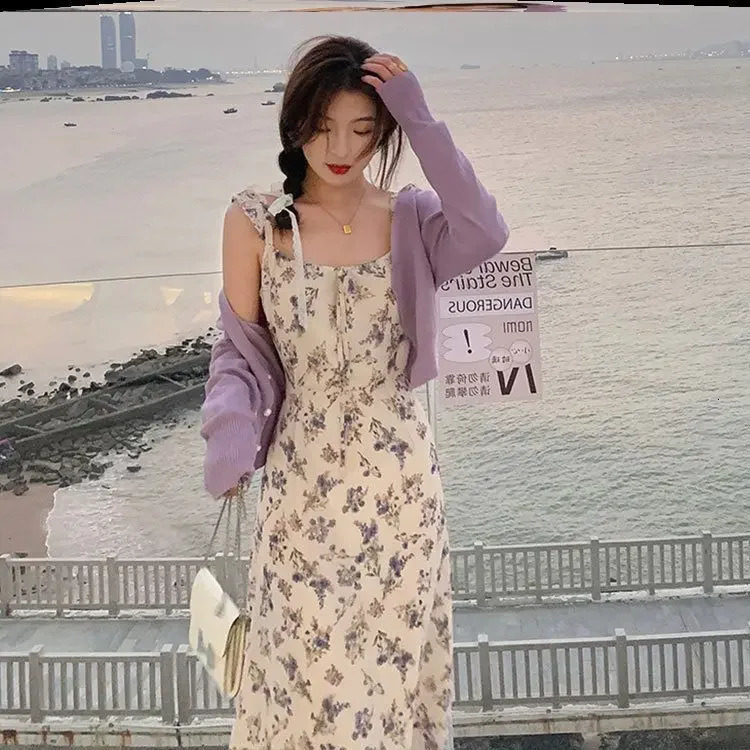 Elegant Chiffon Womens Wear Summer Soft French n First Love Dress perfume Girl Style Clothing 250409Z