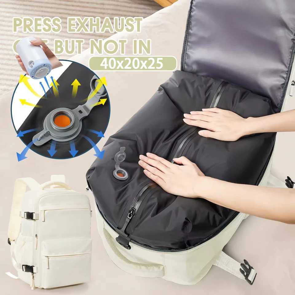 Hommes Wen Air Vacuum Cpressi Sac à dos de voyage 156in Sac à dos pour ordinateur portable Sac de rangement pour vêtements sous vide Ryanair 40x2