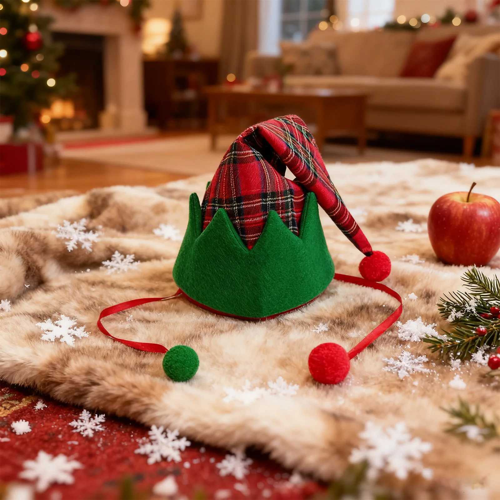 Christmas Decoration 2025 Christmas Atmosphere Christmas Hat Ear Hat Headdress Trouser Leg Hat Christmas Ball H251115-image-1084812653