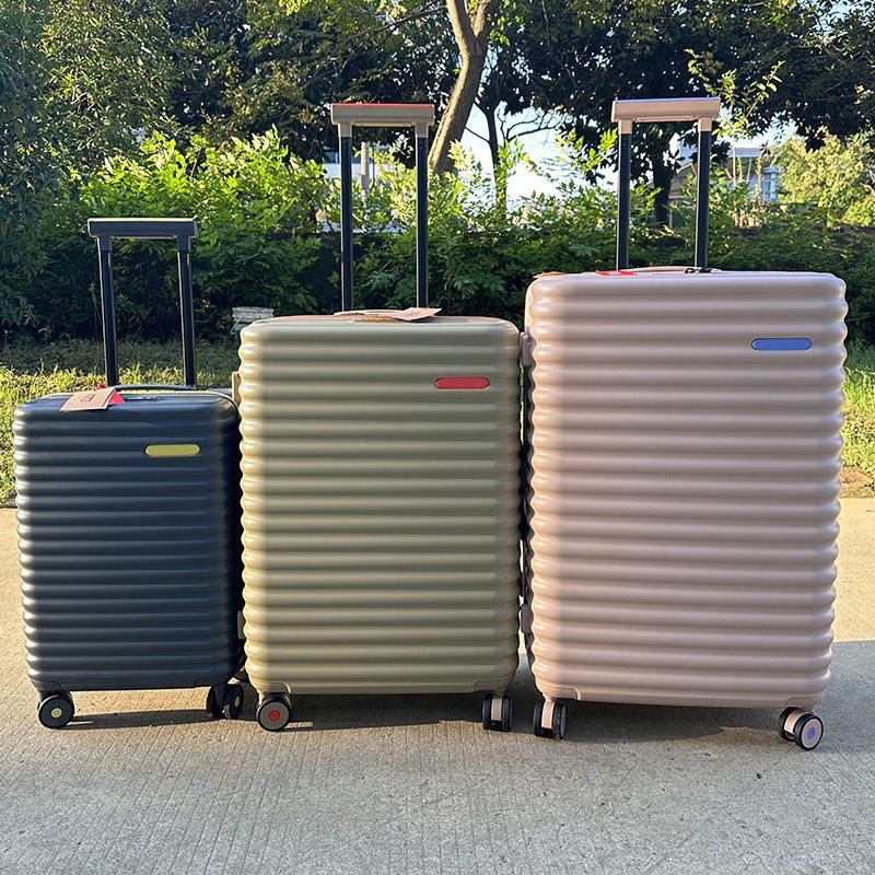 Designer Suitcases Luggage Luxury Travel Wheels Boarding Women 20 25 28 inches Men Trolley Rolling Bag Metal-image-1053466295