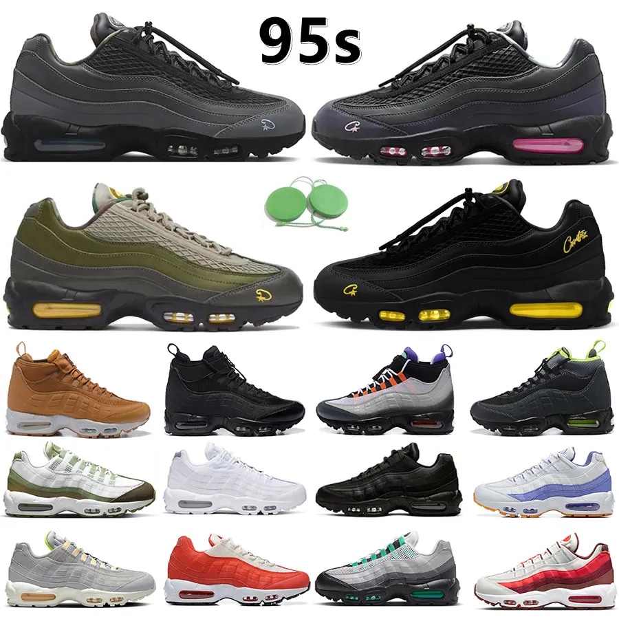 95 95s hommes femmes chaussures de course sneakerboot mid chaussure triple noir blanc c x tour jaune storm storm se Sequoia poutre rose obsidienn