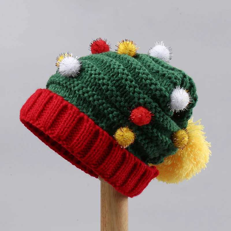 Fashionable Christmas Decorative Cable Knit Hat Cute Versatile Spring Autumn Warm Casual Portable Ear Protection Flip-Up Design H251115-image-1084811628