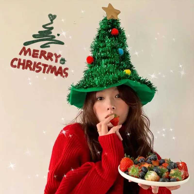 Christmas Hats Decorations Small Christmas Trees Shooting Setting Up Props Childrens Adults Headwear Hair Bands Accessories H251115-image-1084810987