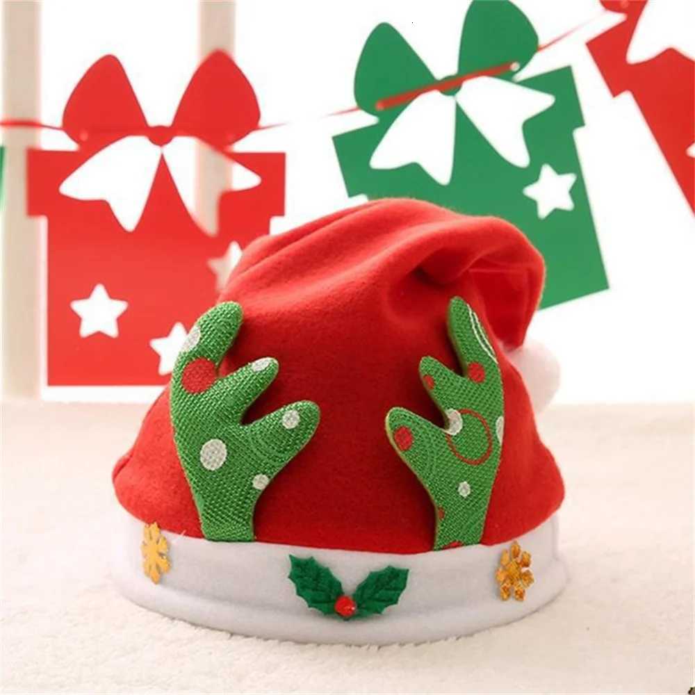 2023 Merry Christmas Hat New Year Navidad Cap Snowman Elk Santa Claus Hats For Kids Children Adult Xmas Gift Decoration H251115-image-1084811533