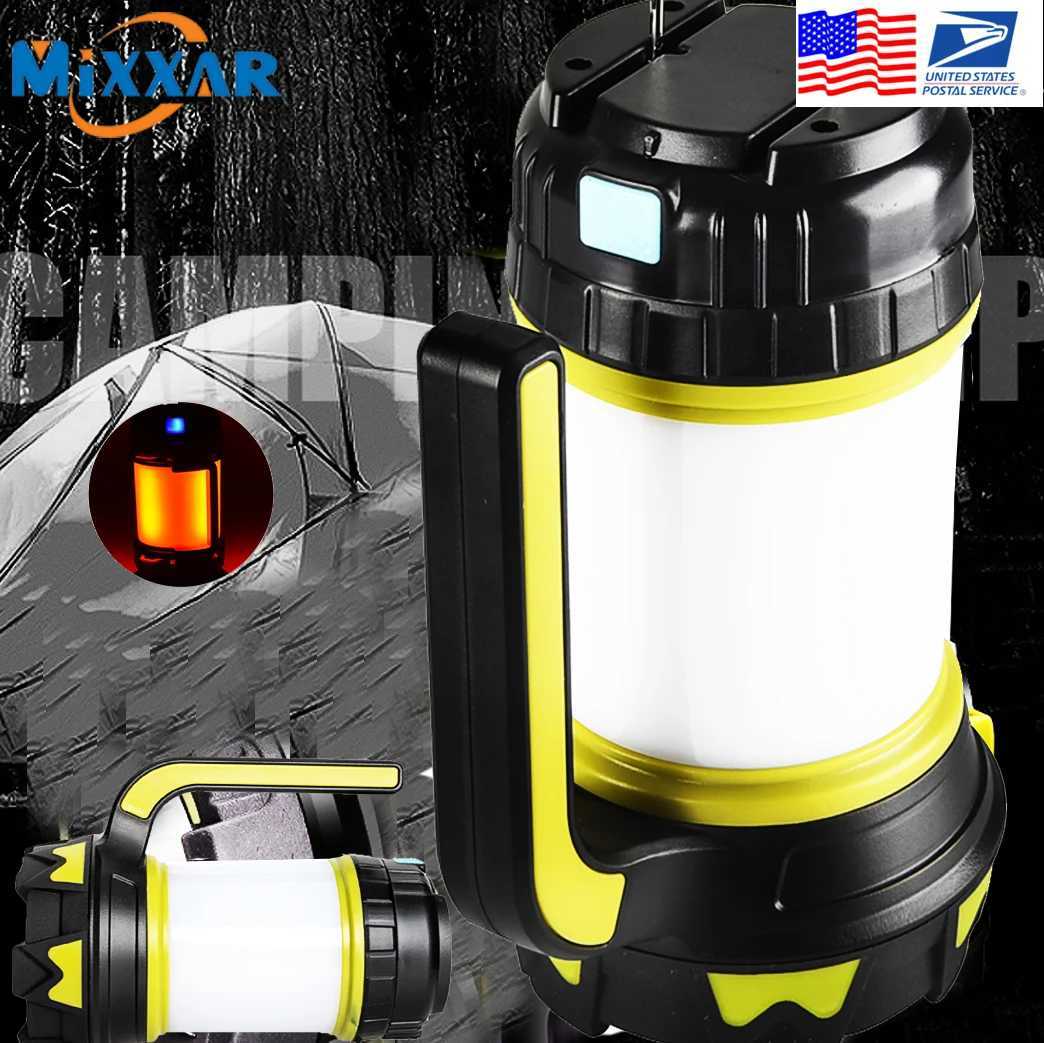 ZK30 8000 Lumen 100W longue utilisationTorche LED rechargeable par USB Lanterne de camping résistante à l'eau lampe de poche de recherche en plei
