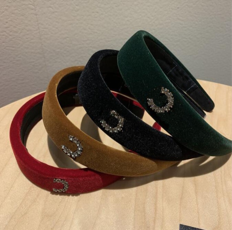 Black Luxury Headband Fashion Leather Headband Classic Brand Designer Hair Jewelry Womens Hair Accessories Gifts-image-1038710848