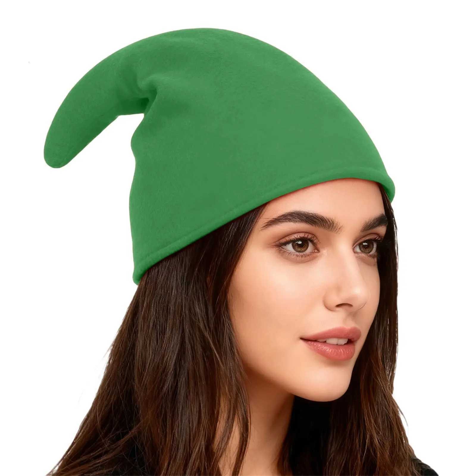Unisex Christmas Hat Fashionable Comfortable Basic Solid Color Hat Christmas Party Decoration Prop Headwear Multiple Color H251115-image-1084812472