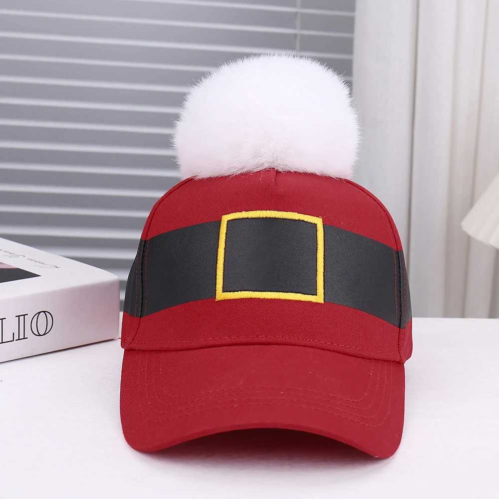 Christmas Decorative Knob Belt Adjustable Baseball Cap for Cosplay Stage Performance Party One Size Fits Most Hat H251115-image-1084811913