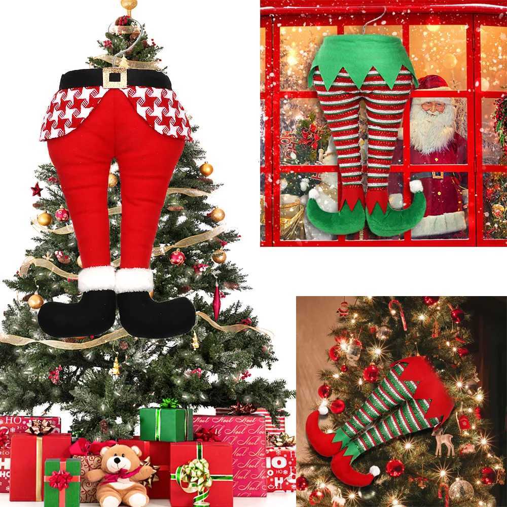 2025 Christmas Decorations Cartoon 3D Elf Foot Large Pendant Christmas Tree Decoration Pendant Styling Accessories H251115-image-1084811389