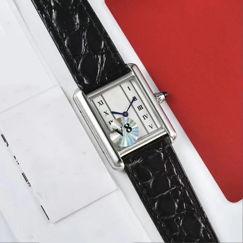 U1 Top-grade AAA Mens Womens Diamond Bezel Watches hot New Tank Series Top Fashion Casual 32mm 27mm 24mm Real Leather Quartz Montres Ultra Thin Lady