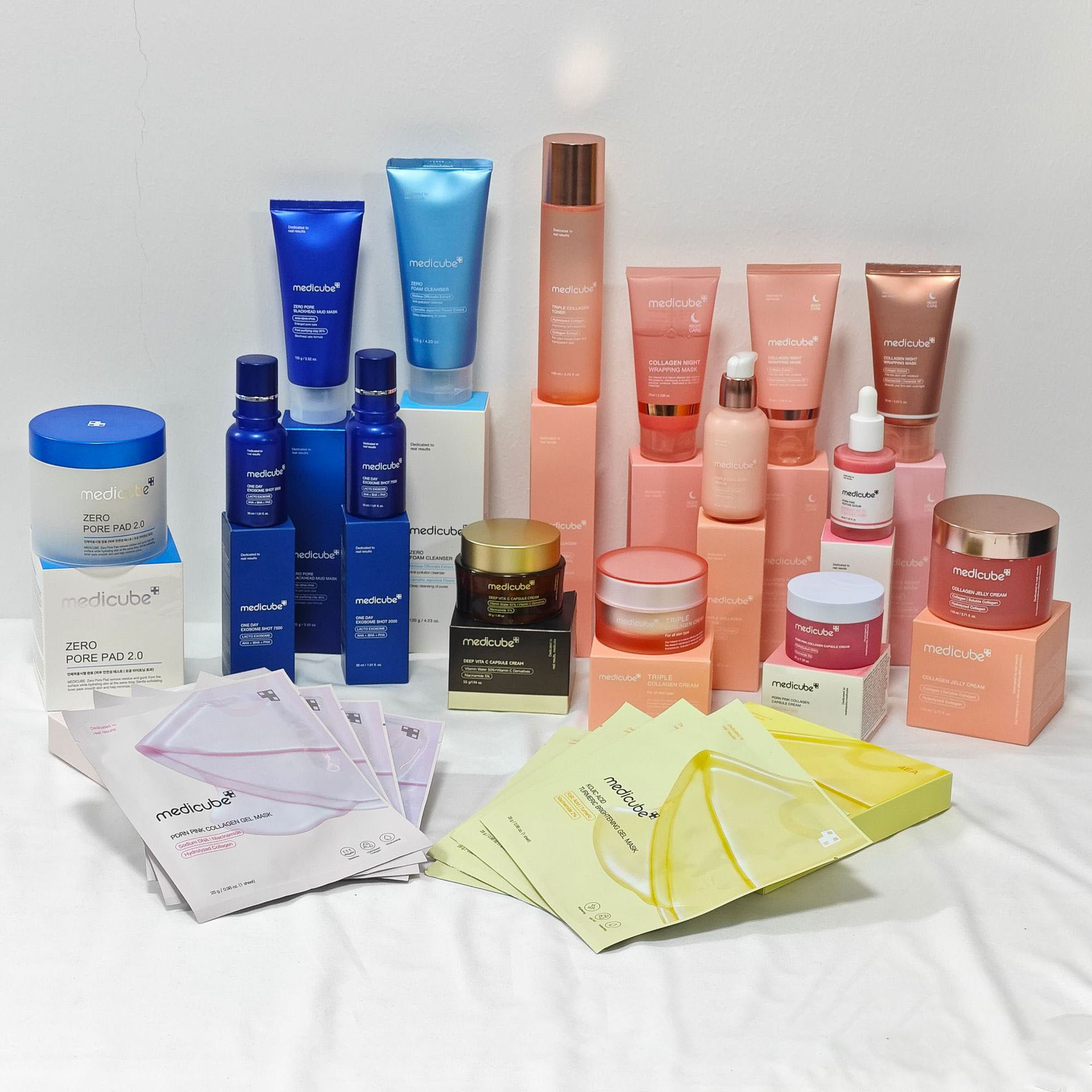Luxury Medicube Night Wrapping Mask Triple Collagen Serum Toner Nourishing Moisturize Essence Korean Skin maquillaje Care Jelly Cream Free Shippi-image-1102455939