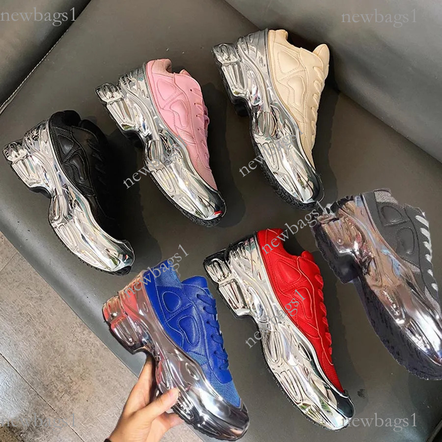 Originals Quality Raf Simon Shock Ozweego Casual Roller Mens Womens Classic Track Trainers Outdoor Sneakers Sports Tennies Cavas Shoes Boots Brand