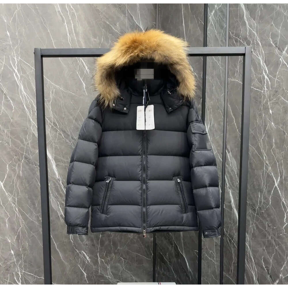 Veste manteau hommes Top qualité hommes hiver chaud doudoune Parkas hommes brodé Badge col montant épissure léger vers le bas pull veste décontra