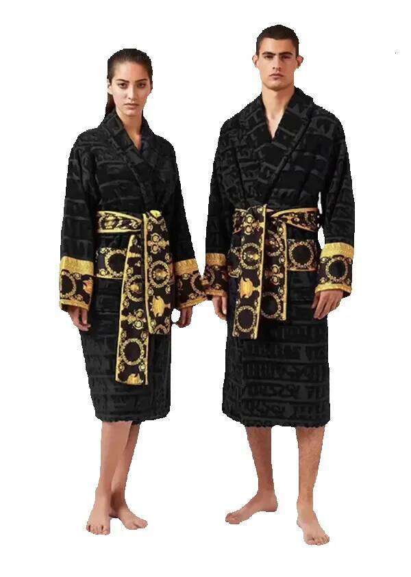 designer Stylish Lounge Ladies Sleep Unisex Men's Cotton Nightwear High Quality Bathrobe Designer Robe