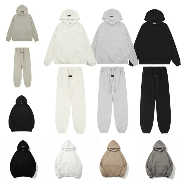 2025 Mens womens designer hoodie and pants Winter for Man Woman Classic Black White Tracksuit set Casual Shorts High Quality Letter Printed Loose