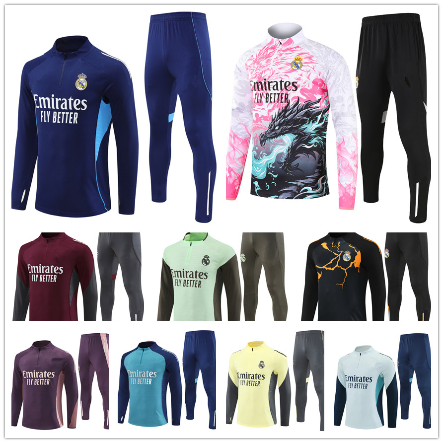 football chandal tracksuits training survetement foot set 25 26 top Qualitt long sleeved shirt training suit soccer jogging Men Kids kit-image-921945792