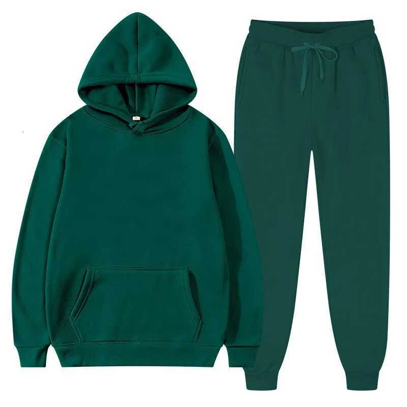 Remise de bienvenue Ensemble neutre costumes de sport pour hommes et femmes costumes à capuche pour femmes mode polaire hommes pantalons à capuch