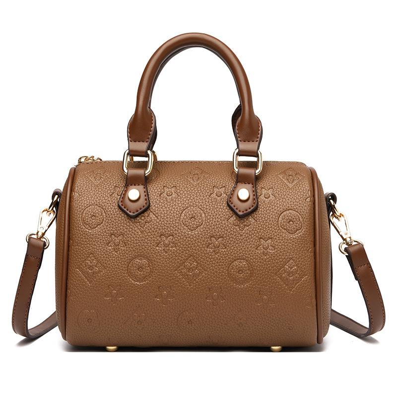 Stylish and Elegant New Women Bag Versatile Simple Design Patterned Handbag Large Capacity Commuting Shoulder Crossbody Bag Mother Gift Advanced Fre