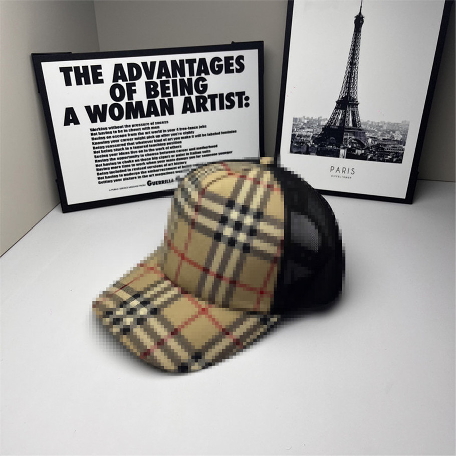 Fashion mens designer Baseball hat fashion snapback Sun cap Classic Letter summer Brown canvas high quality truck hat a51