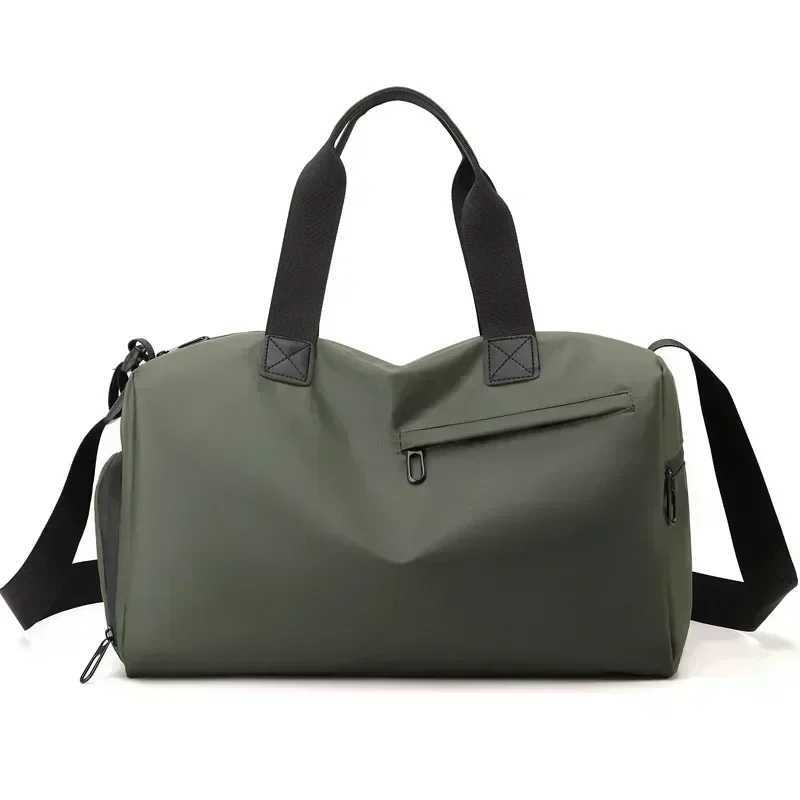 Zipper Large Capacity Oxford Travel Bag Solid Fitness Bag Thick Fabric High Capacity Waterproof Sports BagW250417-image-1053863756