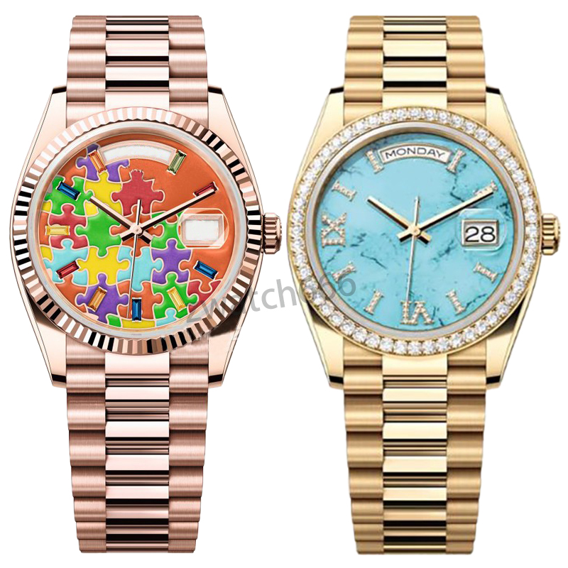 Montres de créateurs pour hommes et femmes, 41mm 36mm, mouvement mécanique automatique, montres de luxe pour hommes, mode Couple, montres en diam