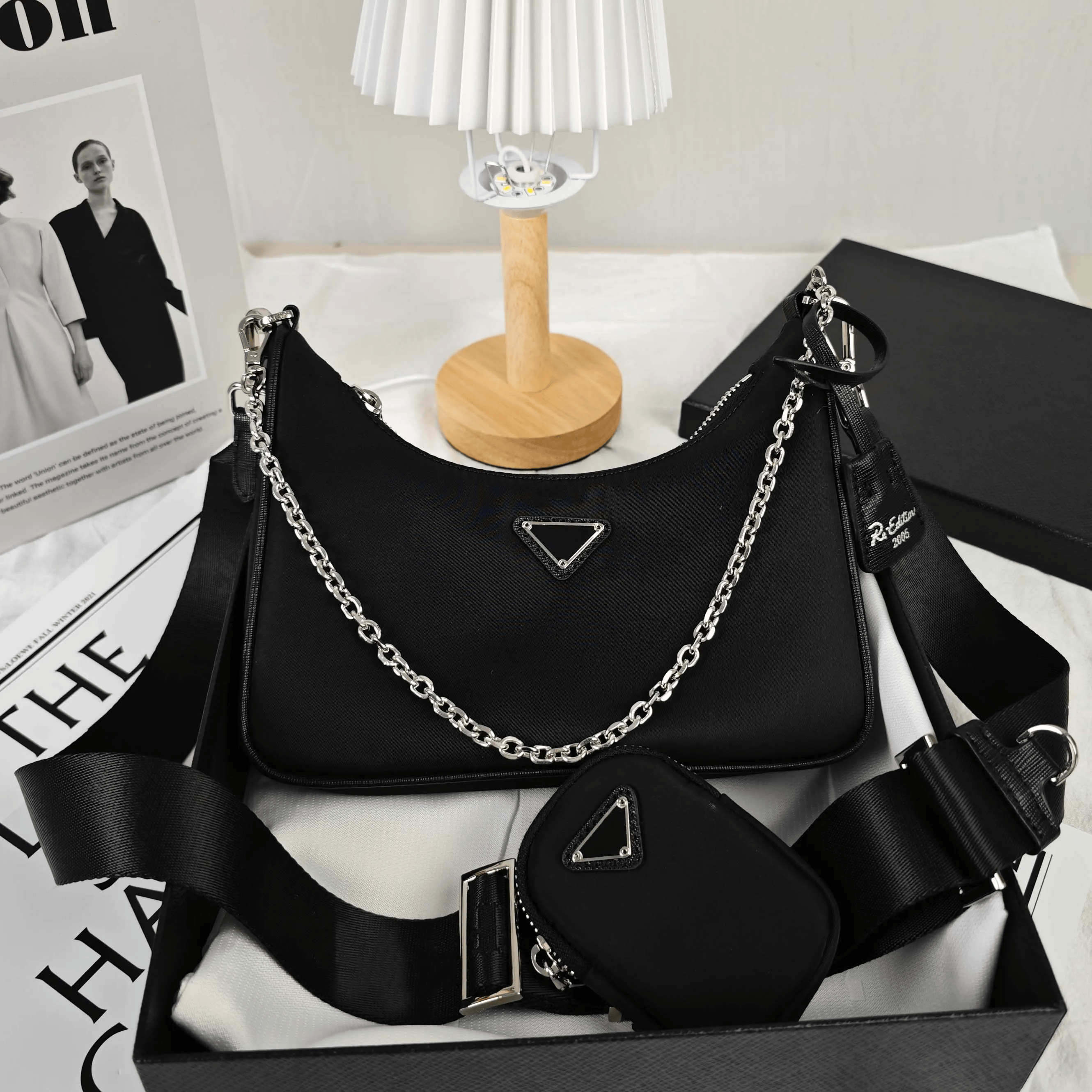 Women Hobo Bag Designer Handbag Women Underarm Crescent Bag 2000 Hobo & 2005 Shoulder Bag Classic Cross Body Purses Chain Canvas Fashion Wallet Bag